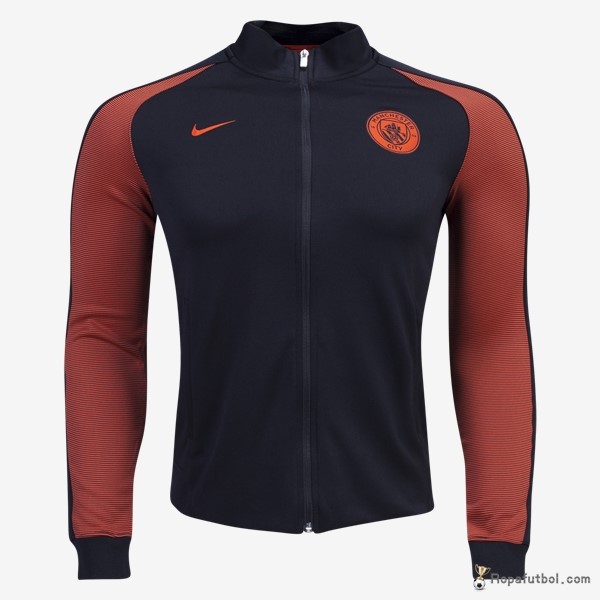 Chaqueta Negro Manchester City 2016/17 Naranja